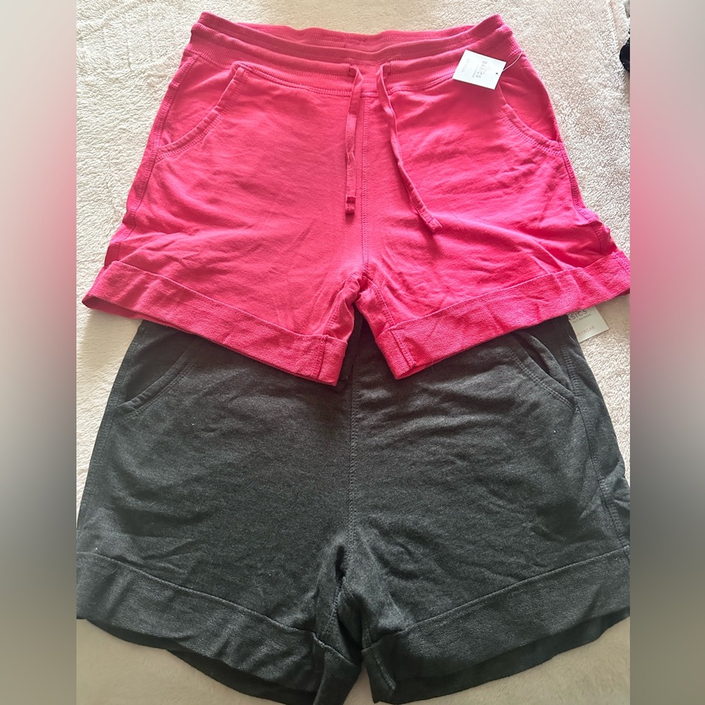 Women's Casual Pink and Black Shorts